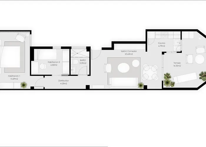 Apartament Private Terrace Penthouse By Canteras *